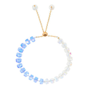 Women's Natural Crystal Shaped Gravel Bracelet