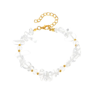 Women's Natural Crystal Shaped Gravel Bracelet