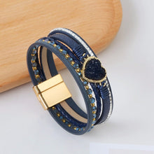 Charger l&#39;image dans la galerie, High-grade Leather Hand-woven Heart Bracelet