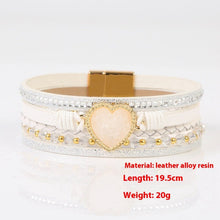 Charger l&#39;image dans la galerie, High-grade Leather Hand-woven Heart Bracelet